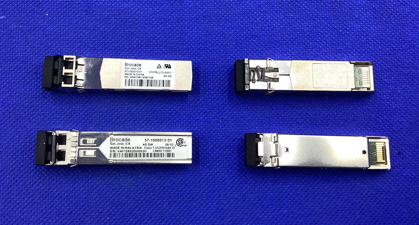 Lot of 37pcs Brocade 57-1000013-01 4Gbps SW 850nm SFP+ Optical Transceivers