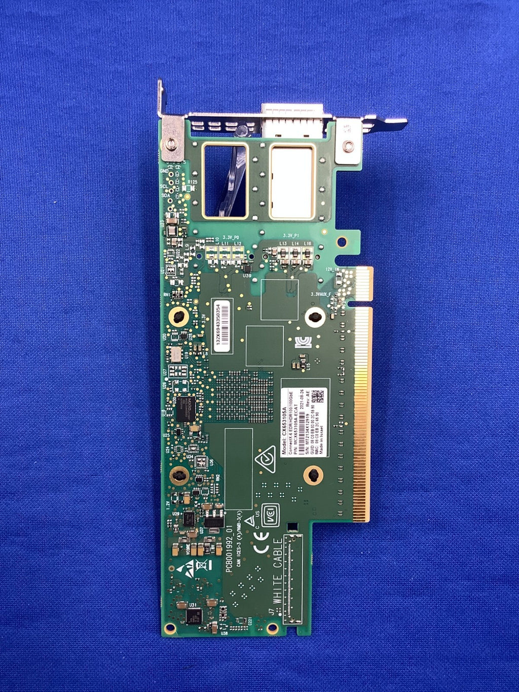 NVIDIA MCX653105A-ECAT ConnectX-6 VPI Adapter Card HDR100/EDR/100GbE