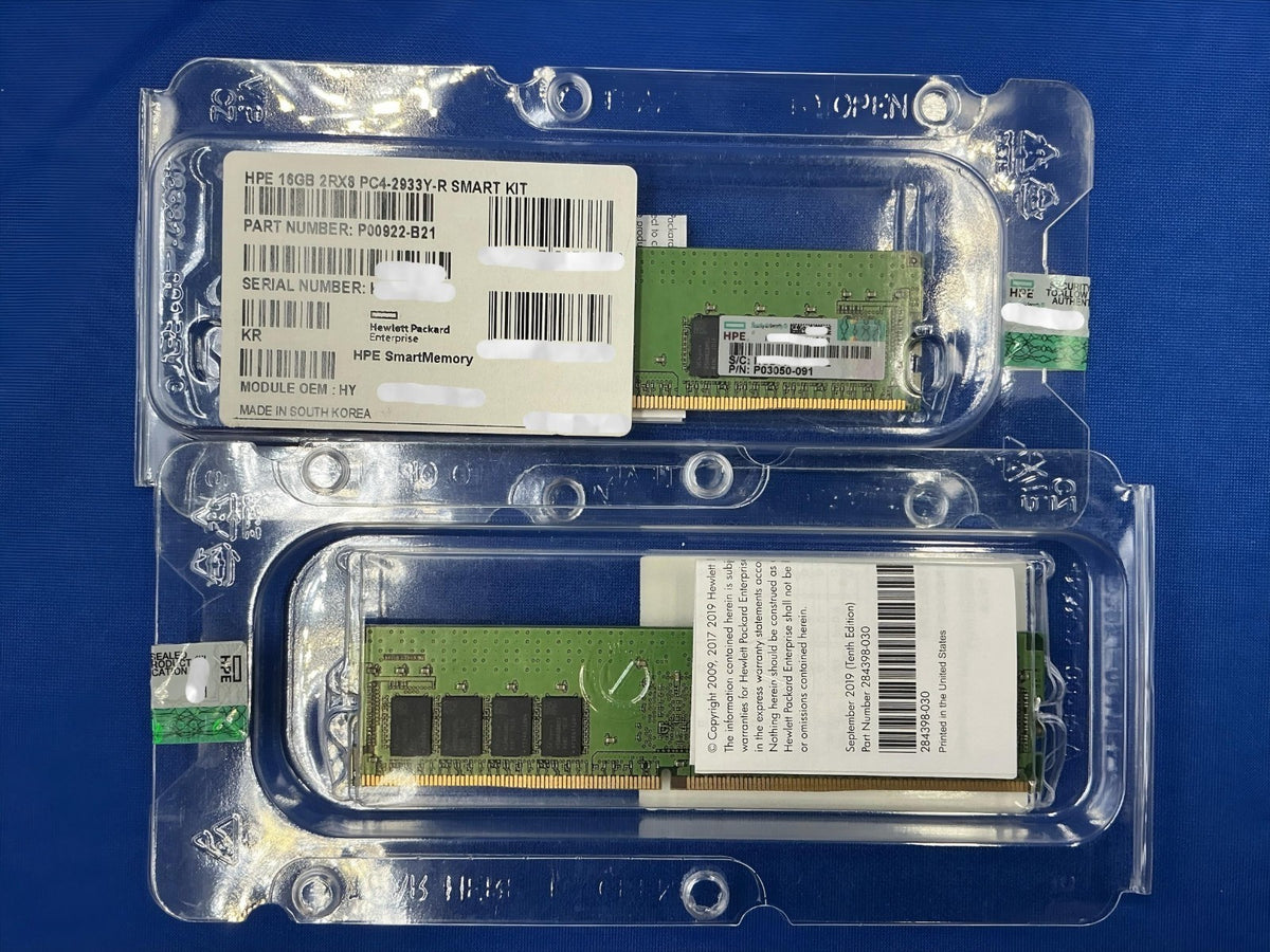 F/S P03050-091 HPE 16GB 2Rx8 PC4-2933Y Smart Memory P00922-B21 P06188-001