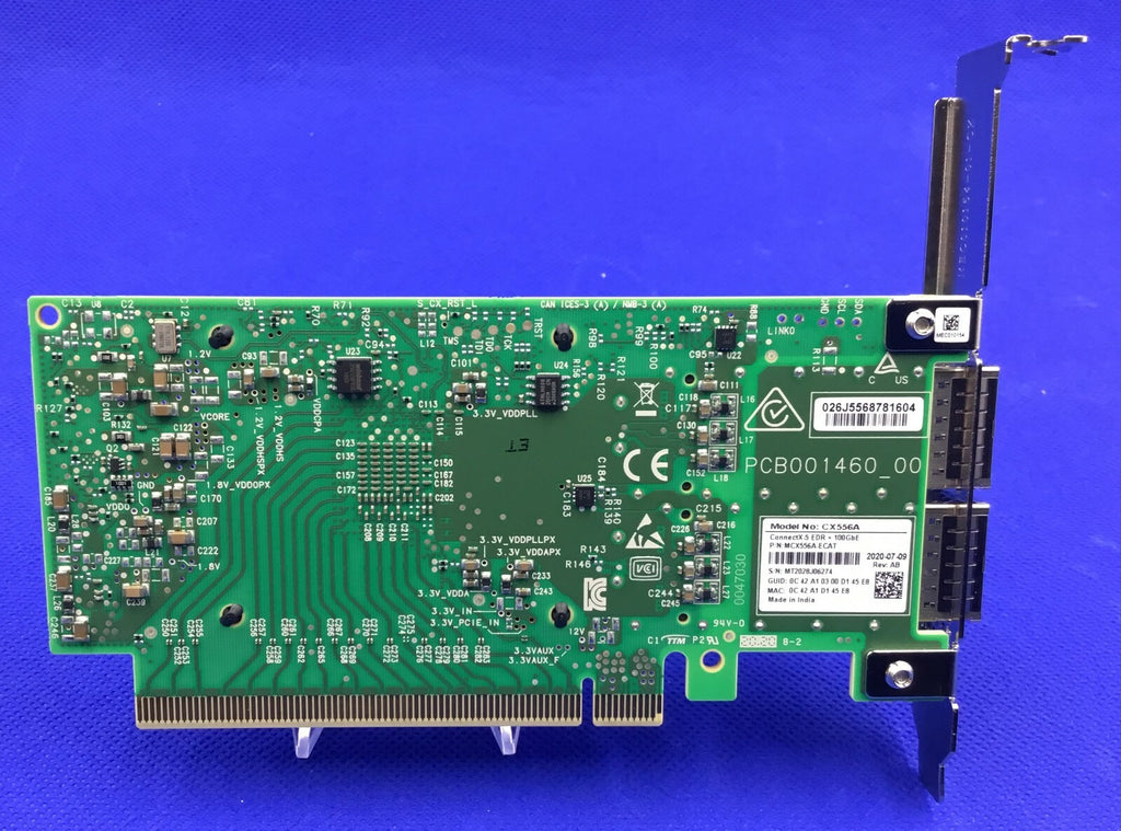 MCX556A-ECAT Mellanox ConnectX-5 VPI Adapter Card EDR IB 100GbE Dual-Port QSFP28