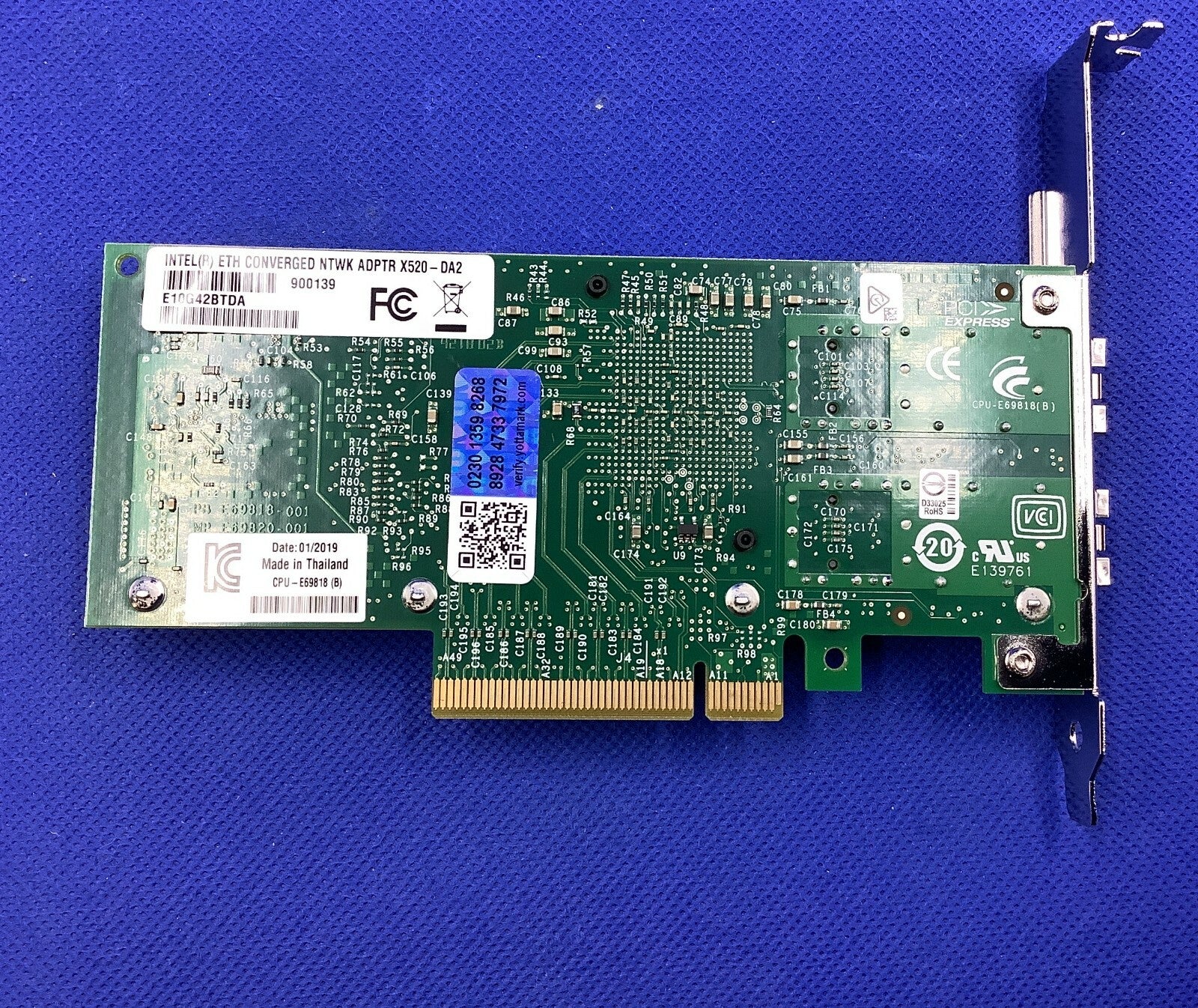 NOB X520-DA2 E10G42BTDA Genuine Intel 10Gb Ethernet DP PCI-E Server Adapter