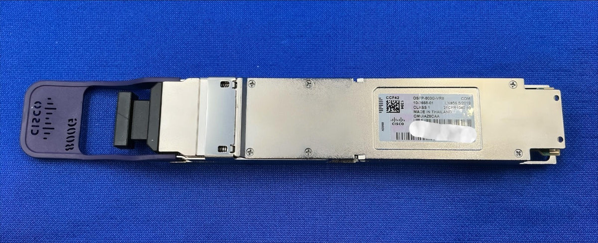 Cisco OSFP-800G-VR8 800GBASE-VR8 OSFP 850nm Dual MPO-12 APC MMF Transceiver