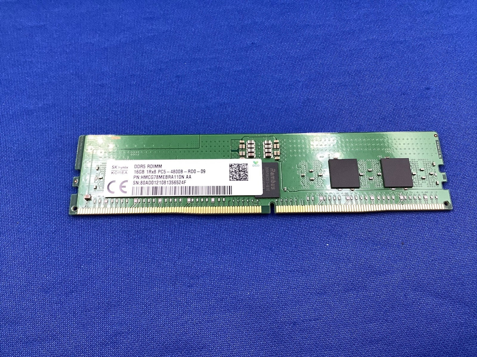 HMCG78MEBRA110N HYNIX 16GB (1x16GB) 1Rx8 PC5-4800B RDIMM MEMORY
