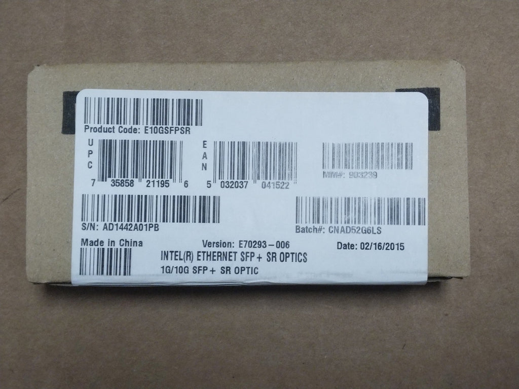 New F/S E10GSFPSR Intel 10G Ethernet SFP+ SR Optic for X520-DA2/SR2