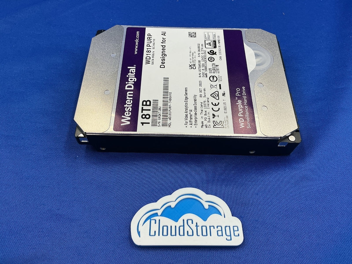 WD181PURP Western Digital Purple Pro 18TB 7200 RPM 512MB Cache SATA 6.0Gb/s 3.5"