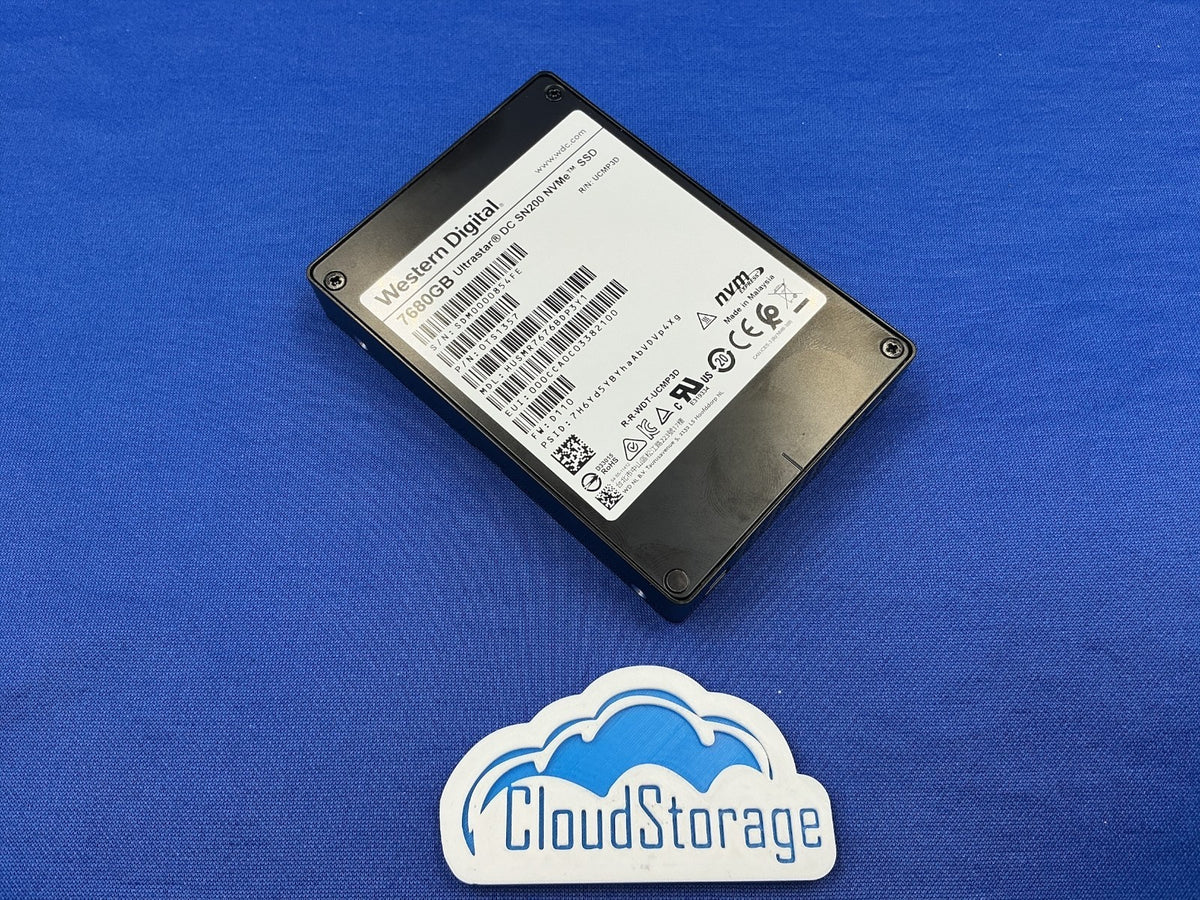 WD Ultrastar DC SN200 HUSMR7676BDP3Y1 7.68TB U.2 NVMe PCIe 3.0 SSD 0TS1357