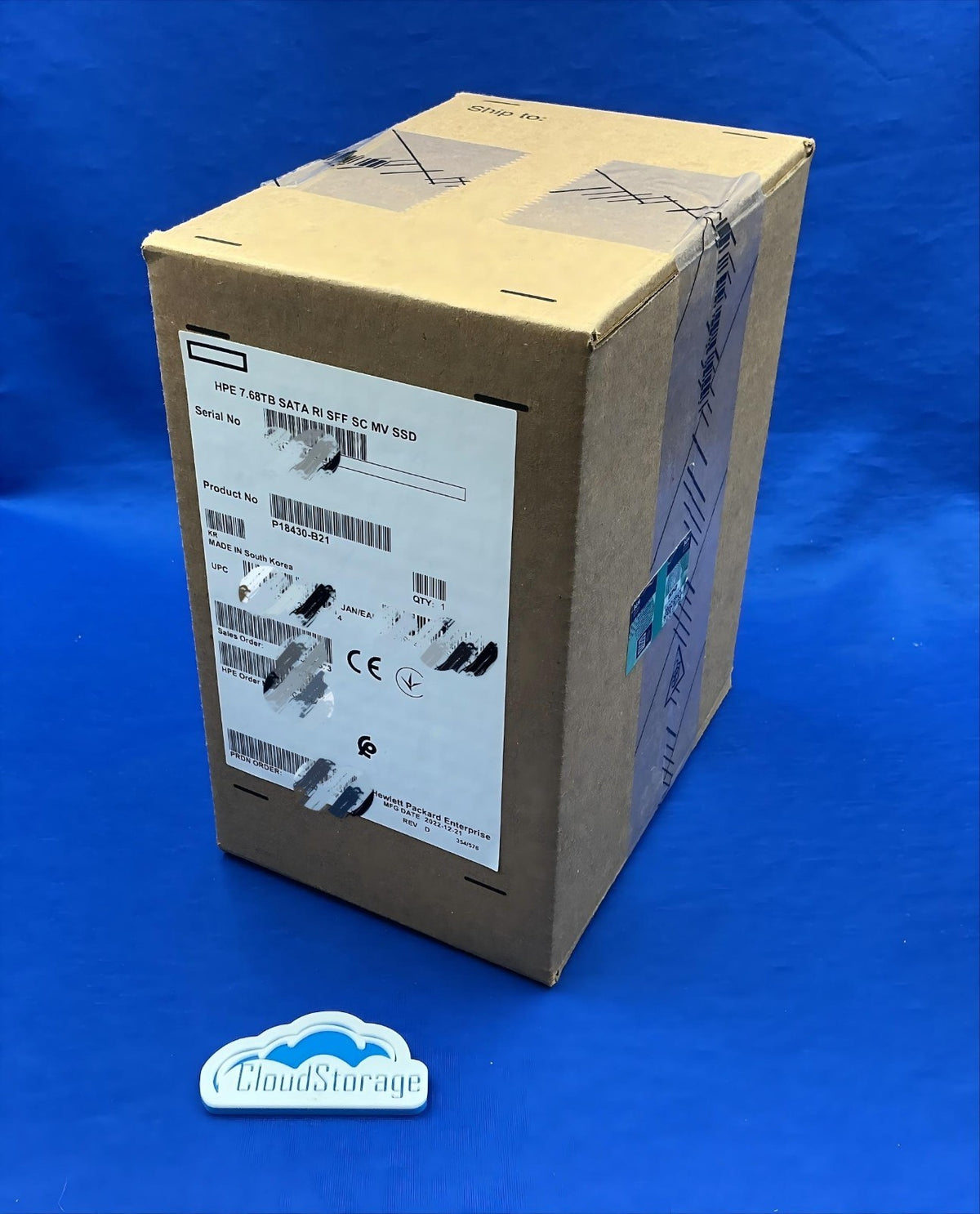 P18430-B21 HPE 7.68TB SATA 6G READ INTENSIVE SFF SC MULTI VENDOR SSD P18486-001