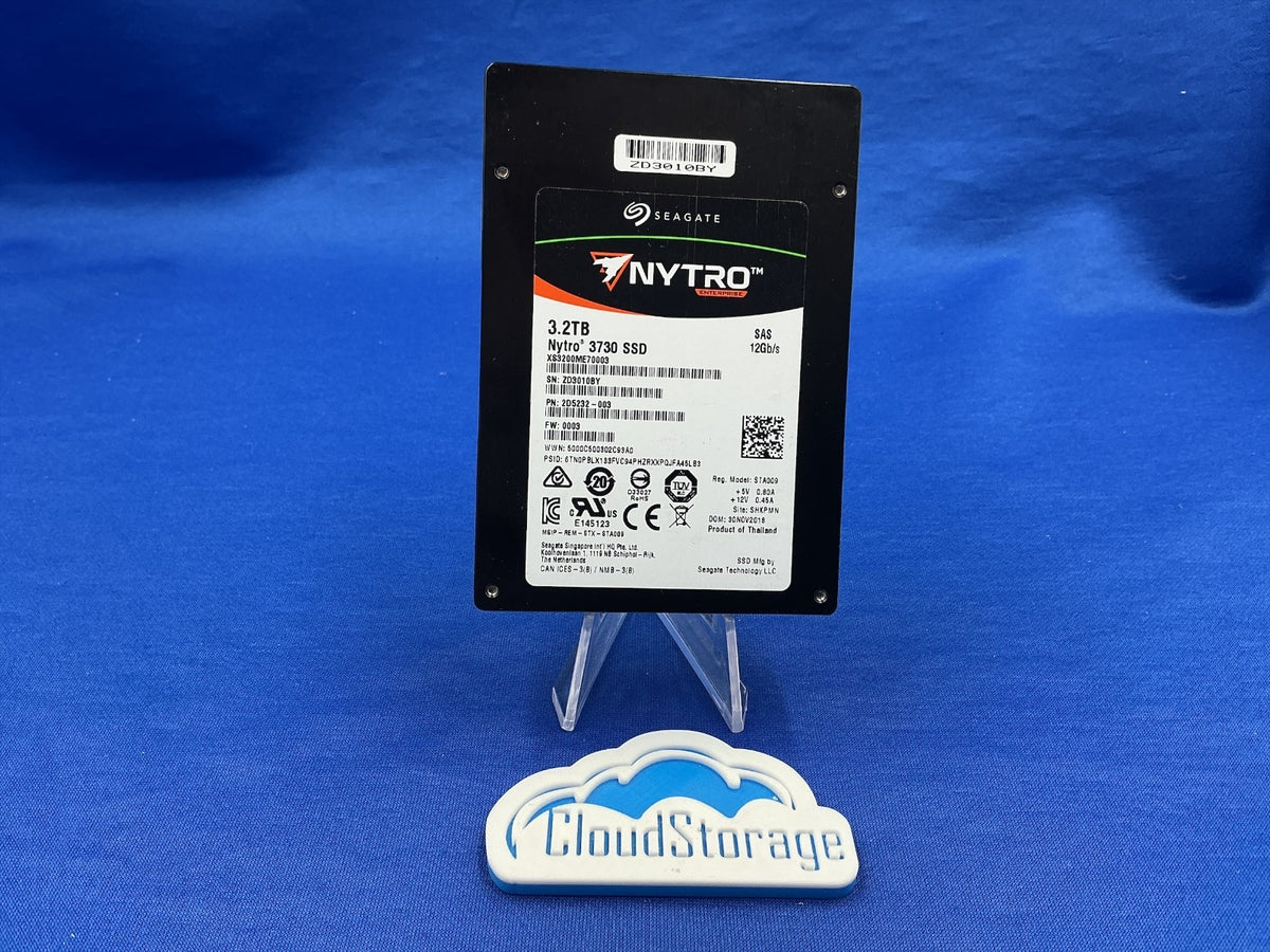 XS3200ME70003  Seagate Nytro 3730 3.2TB SAS 12Gb/s 3D eMLC 10DWPD SSD 2D5232-003