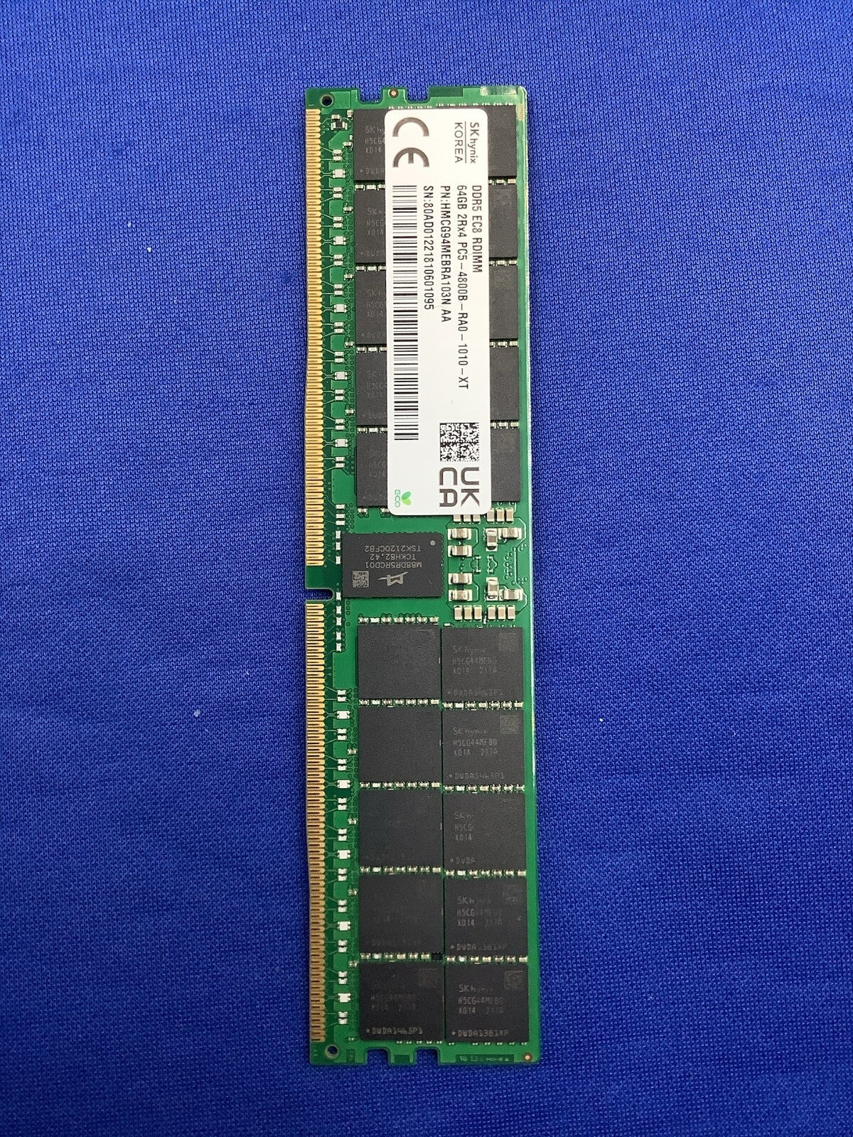 HMCG94MEBRA103N HYNIX 64GB (1X64GB) 2RX4 PC5-4800B RDIMM MEMORY