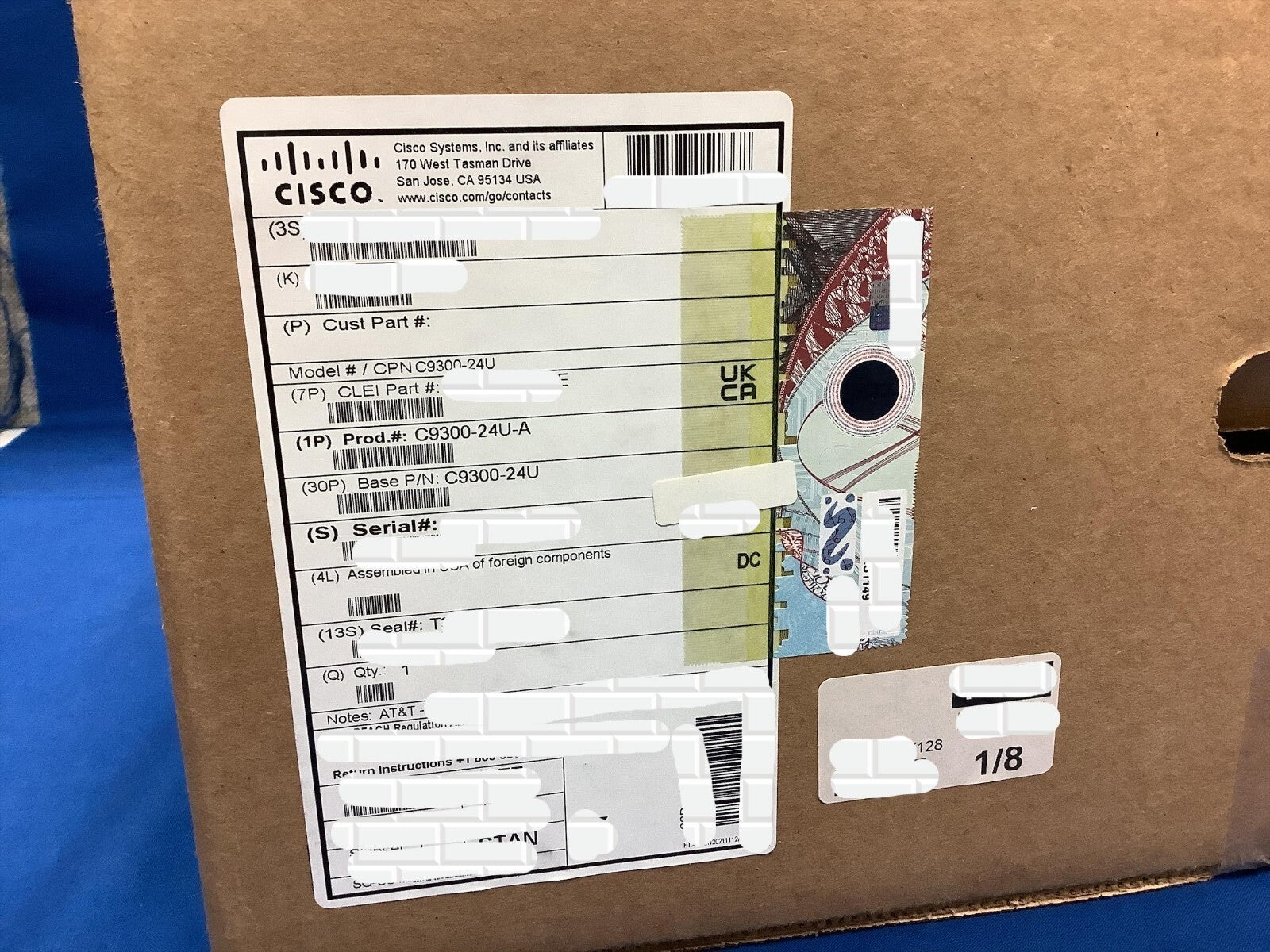 NEW Cisco Catalyst C9300-24U-A 24 Port UPOE Switch
