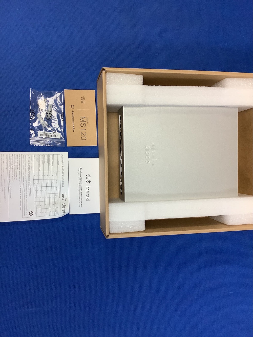 Cisco Meraki MS120-8FP-HW 8-Port Cloud-Managed PoE+ Network Switch Unclaimed New