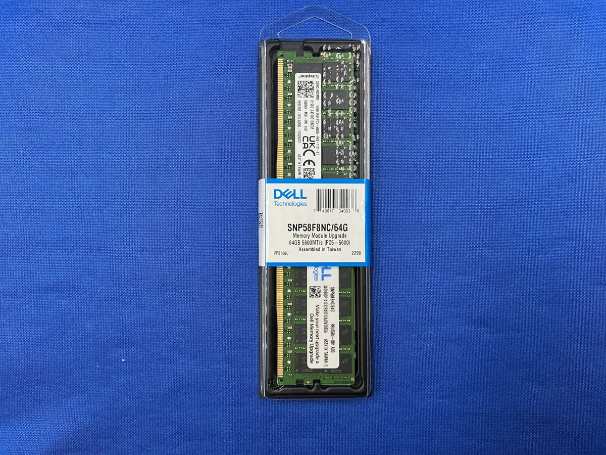 SNP58F8NC/64G Dell 64GB (1X64GB) 2RX4 PC5-5600B RDIMM MEMORY