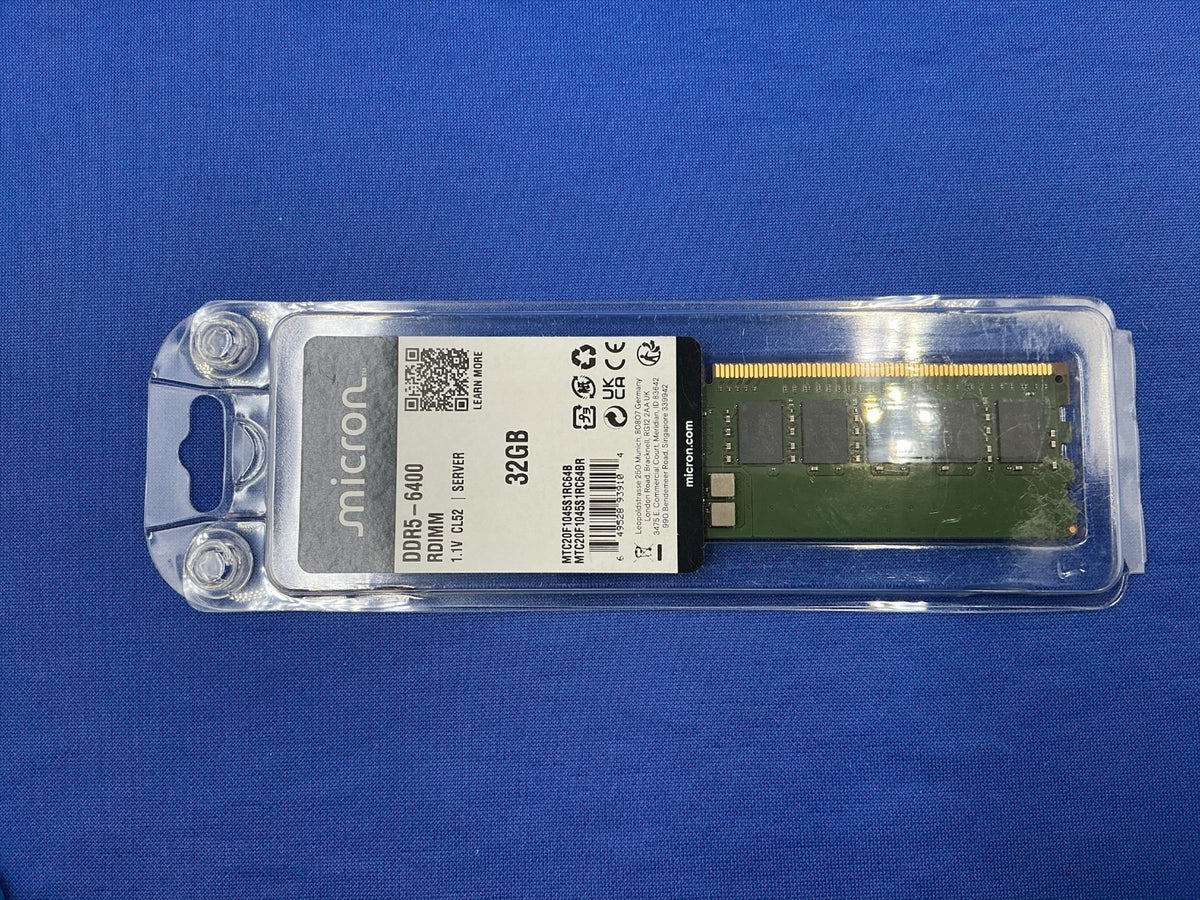 Micron MTC20F1045S1RC64BD2 32GB DDR5-6400 ECC RDIMM 1Rx4 PC5-51200 MEMORY