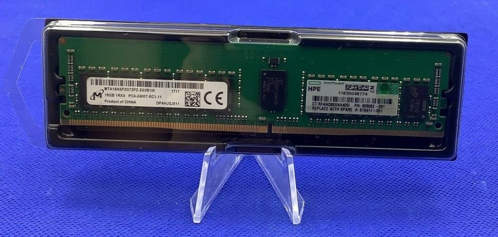 809082-091 GENUINE HP 16GB (1X16GB) 1RX4 PC4-2400T MEMORY 805349-B21 819411-001