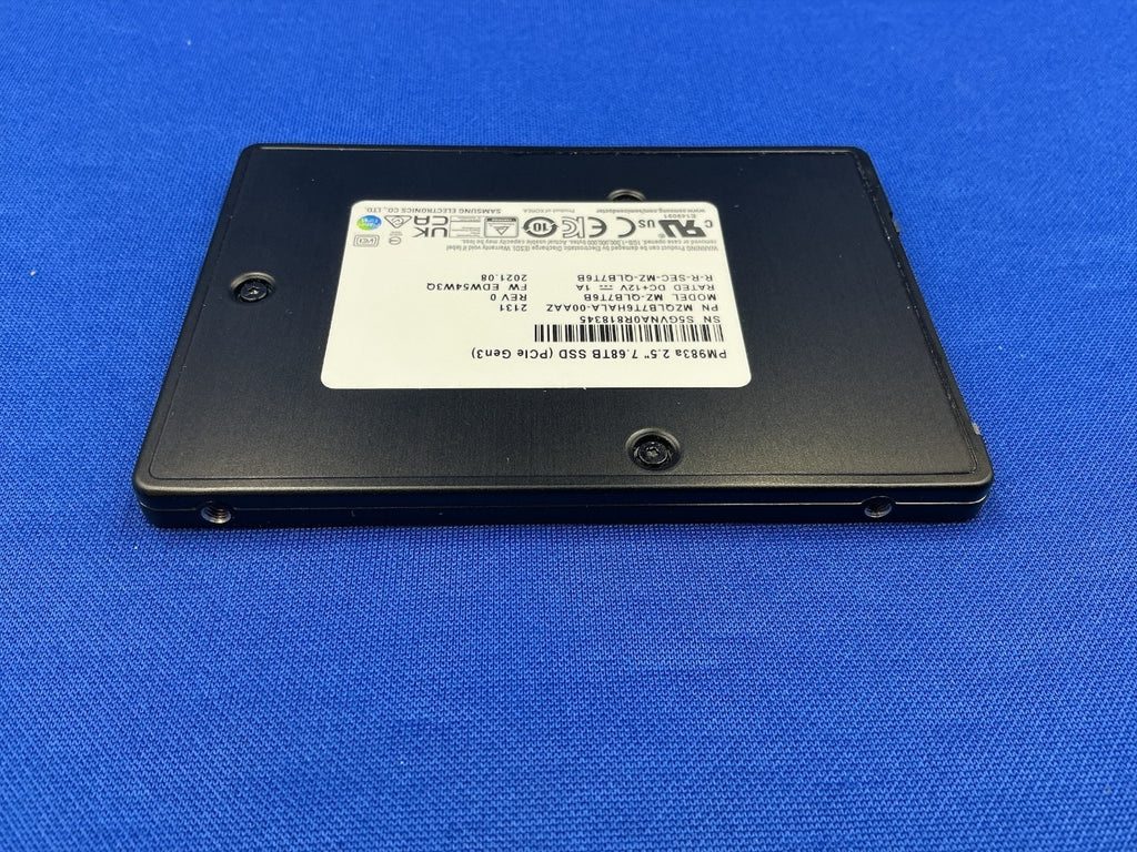 MZ-QLB7T6B Samsung PM983a 7.68TB 2.5In PCIe Gen3 NVMe U.2 SSD MZQLB7T6HALA