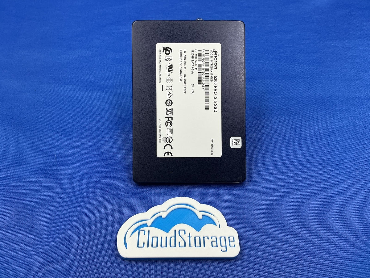 MTFDDAK1T9TDD Micron 5200 PRO 1.92TB SATA 6Gb/s 2.5" Internal SSD