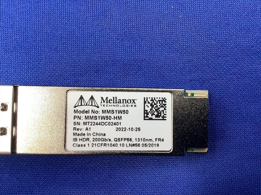 MMS1W50-HM Mellanox 200GbE IB HDR QSFP56 1310NM FR4 Optical Transceiver