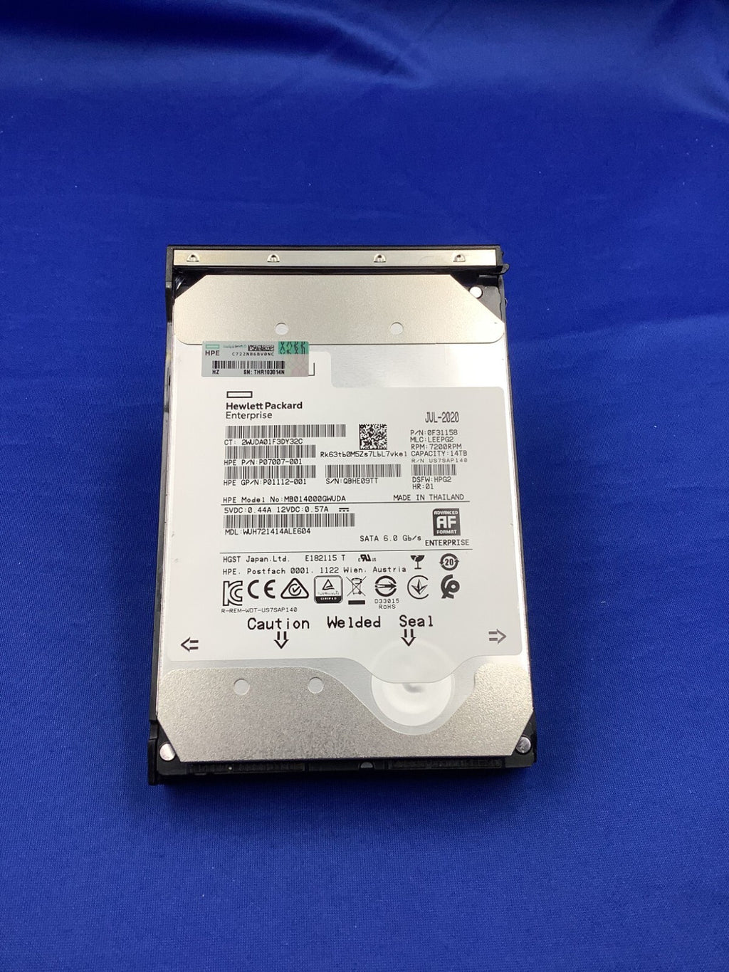 P09165-B21 HPE 14TB SATA 6G 7.2K LFF 512E MULTI VENDOR HDD P11519-001 WUH721414A