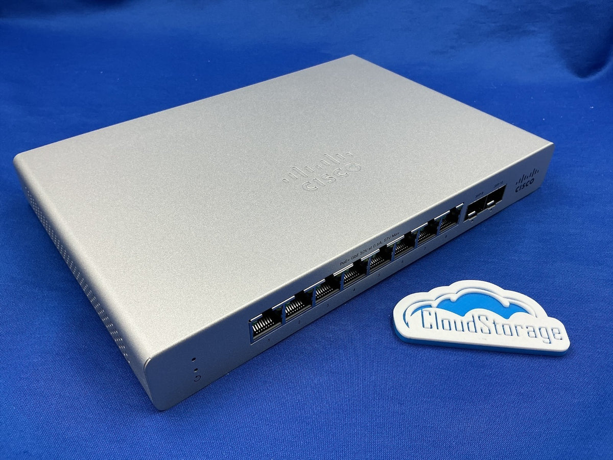 MS130-8P-HW Meraki MS130 8-Port 1GbE RJ45, 2-Port 1GbE SFP PoE Switch UNCLAIMED