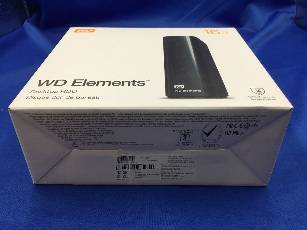 WDBWLG0160HBK-NESN WD Elements 16TB Desktop External Hard Drive