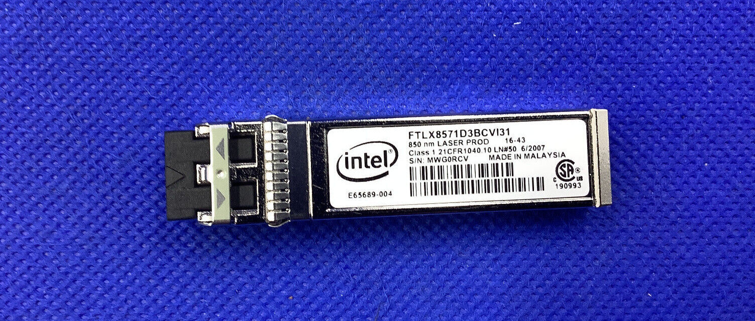 NOB E10GSFPSRG1P5 Intel 10G Ethernet SFP+ SR Optic Transceiver for X520-DA2/SR2