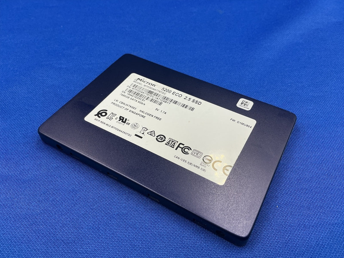 MTFDDAK7T6TDC MICRON 5200 ECO 7.68TB 2.5" SATA 6Gb/s SSD MTFDDAK7T6TDC-1AT1ZABCA
