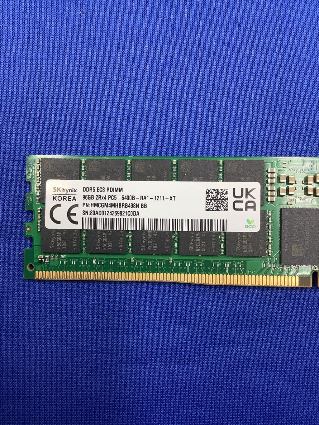 HMCGM4MHBRB498N HYNIX 96GB (1X96GB) 2RX4 PC5-6400B RDIMM MEMORY