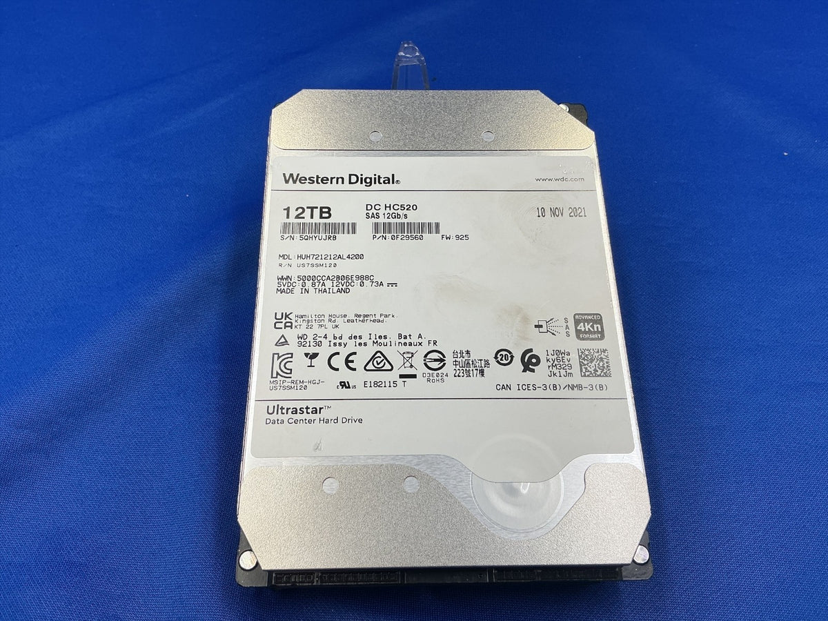 HUH721212AL4200 WD HGST DC HC520 12TB 7.2K SAS 12Gb/s 3.5" 4Kn HDD