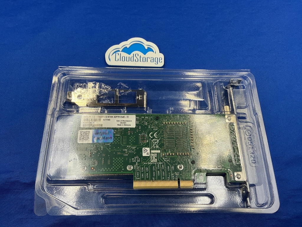 Intel X540-T2 X540T2BLK Dual Port 10GbE RJ45 PCIe x8 Server Network Adapter