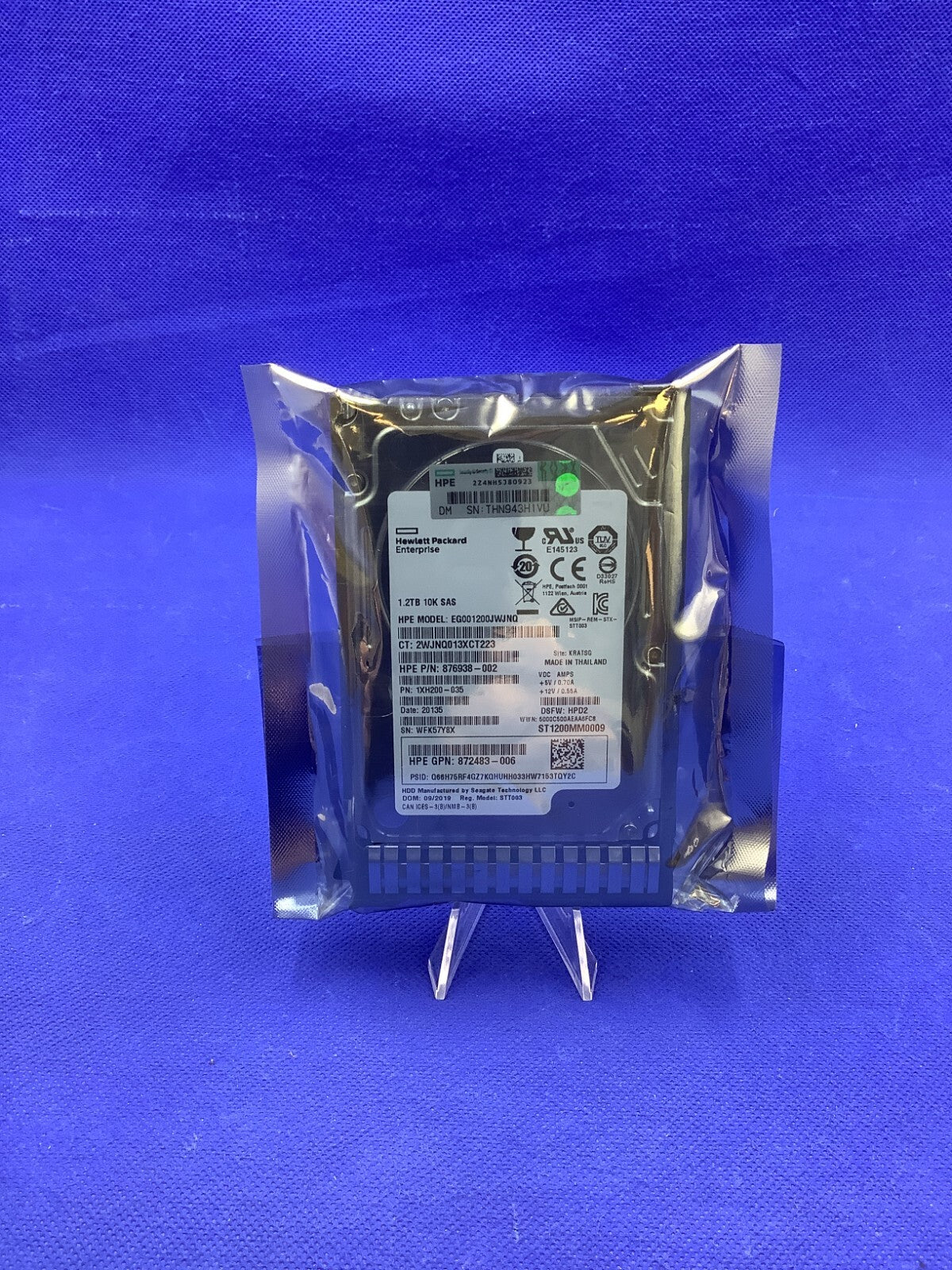 872479-B21 HPE 1.2TB SAS 12G Mission Critical 10K SFF SC HDD 872737-001