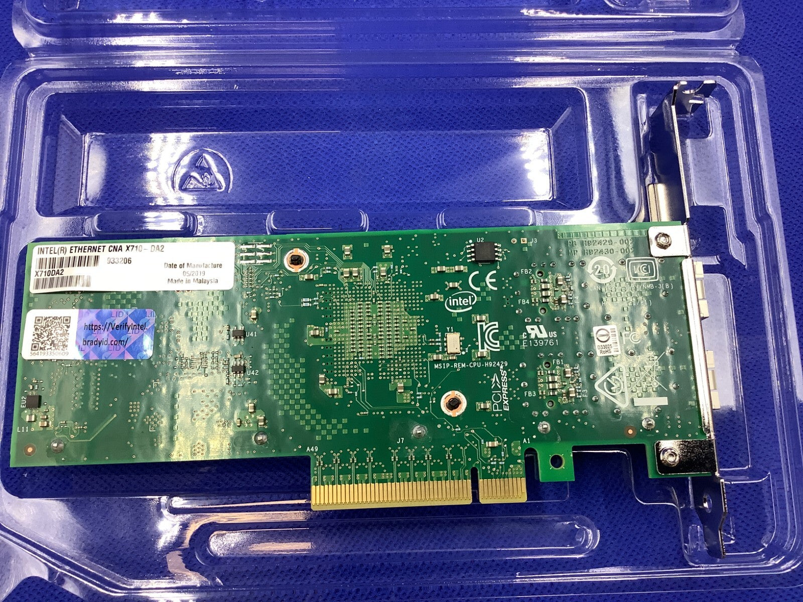 X710-DA2 Genuine INTEL 10G Converged Network Adapter X710DA2 X710DA2BLK