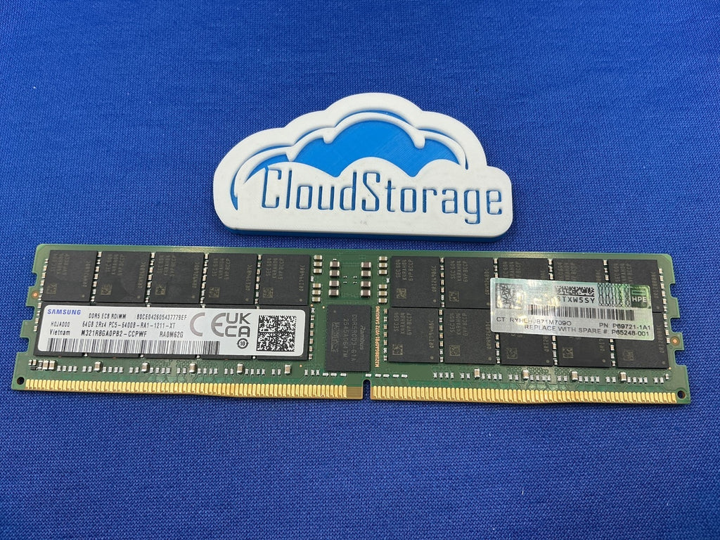 HPE P69721-1A1 P64986-B21 64GB DDR5-6400 2Rx4 ECC RDIMM SmartMemory P65248-001