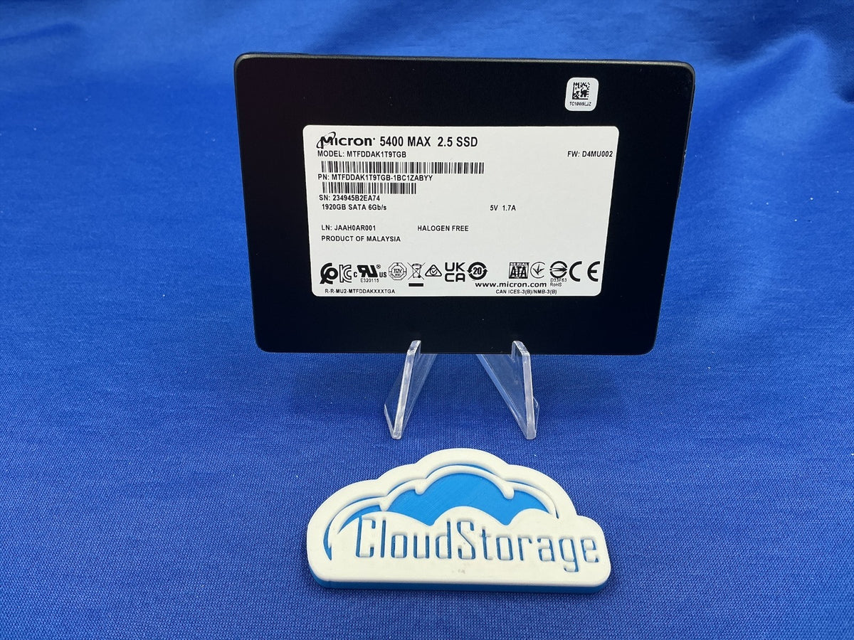 Micron 5400 MAX MTFDDAK1T9TGB 1.92TB SATA 6Gb/s 2.5" Enterprise SSD New pulls
