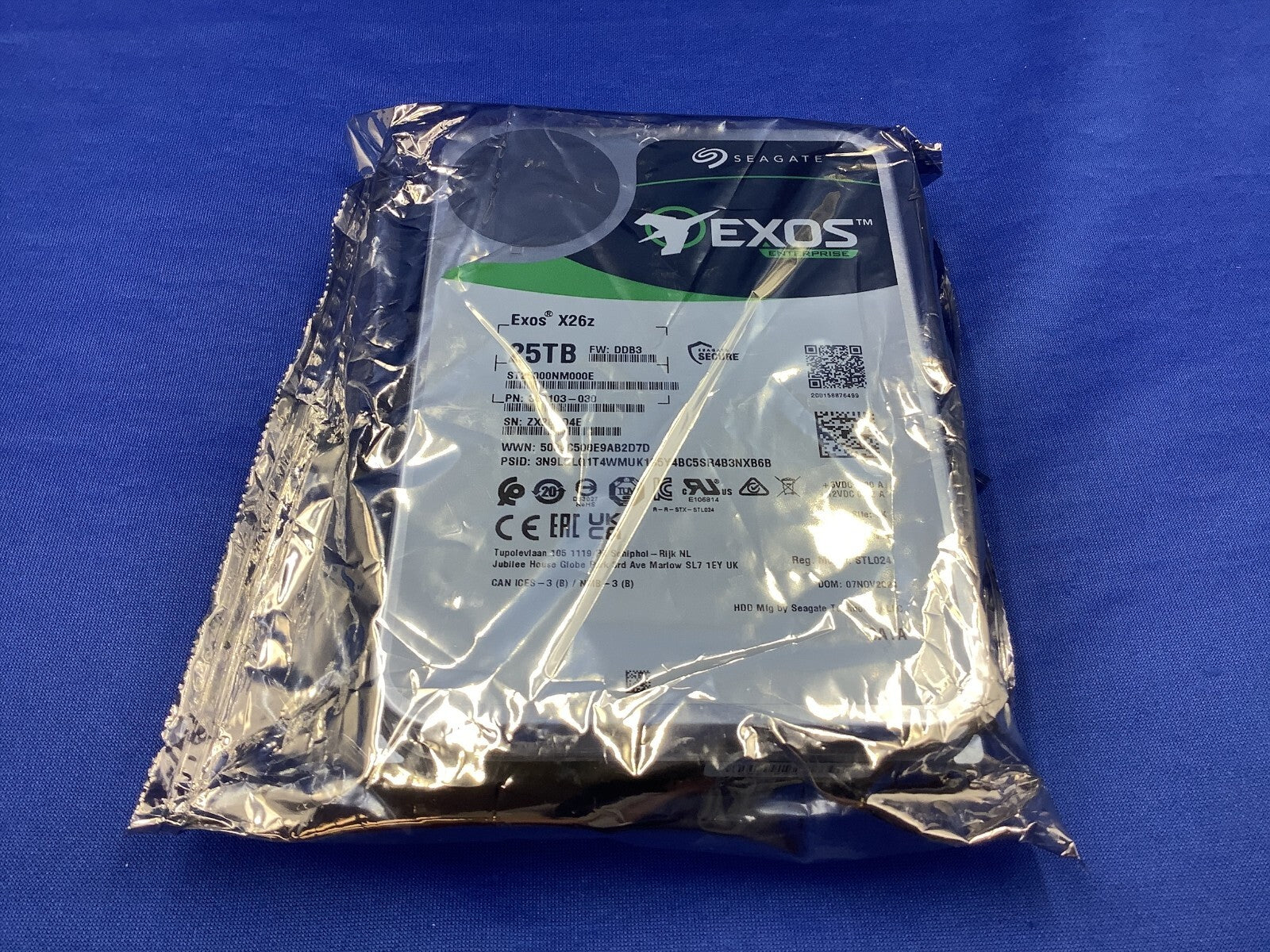 ST25000NM000E Seagate Exos X26Z 25TB 7.2K RPM SATA 6Gb/s 512e  SMR 3.5" HDD