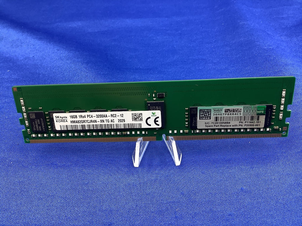 P11442-191 HPE 16GB (1X16GB) 1RX4 PC4-3200A Smart Memory P07640-B21 P20500-001