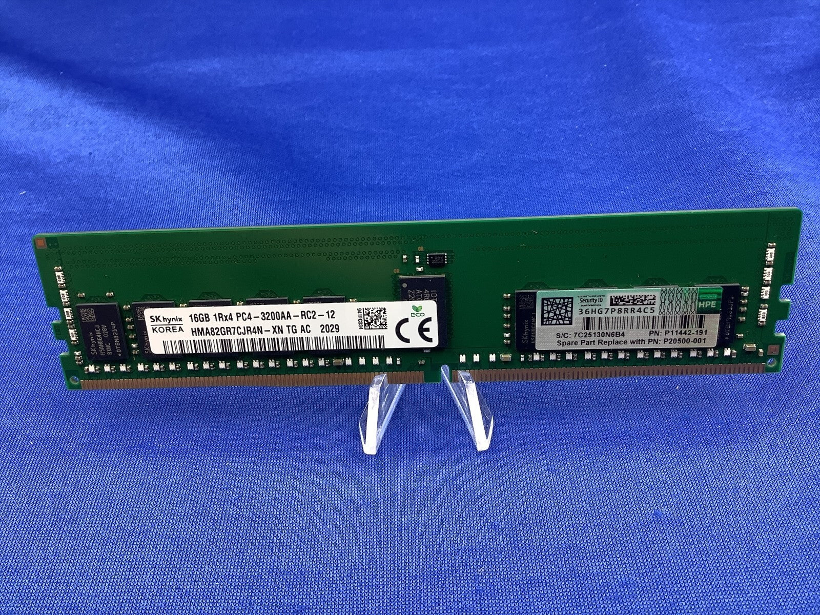 P11442-191 HPE 16GB (1X16GB) 1RX4 PC4-3200A Smart Memory P07640-B21 P20500-001