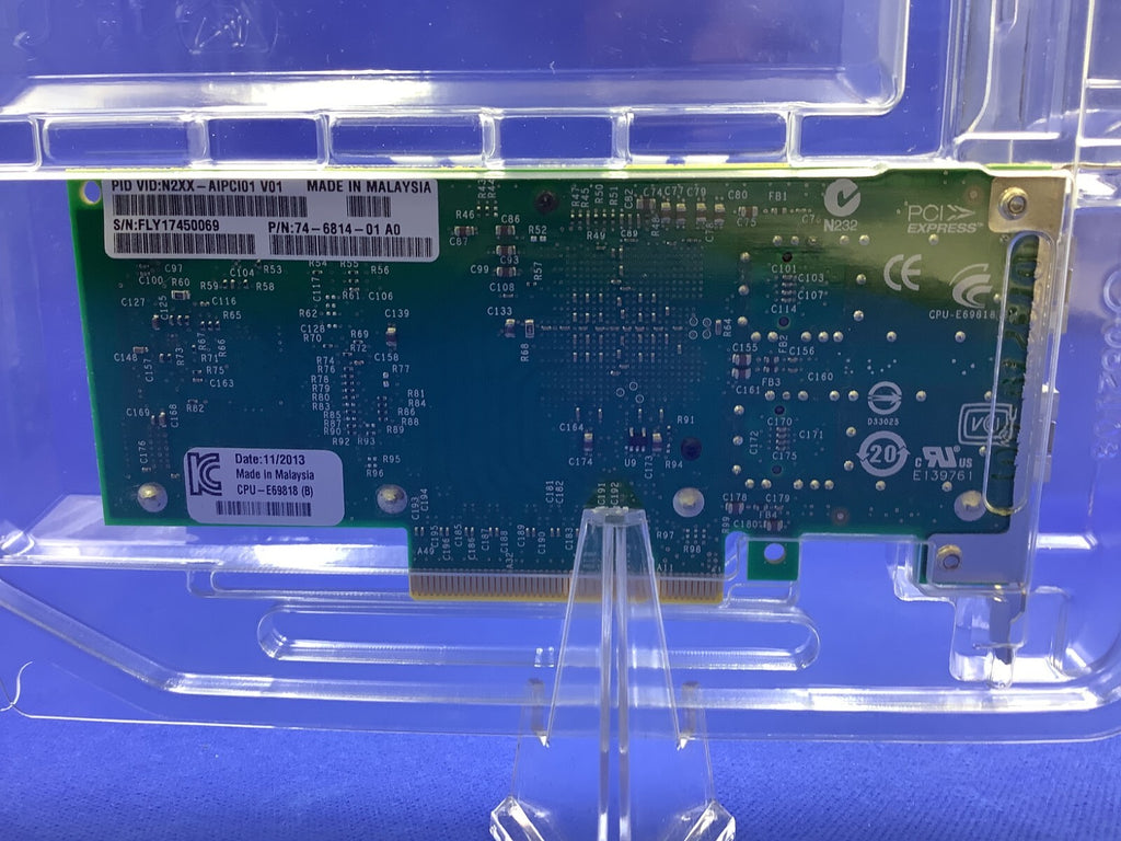 X520-DA2 Cisco Intel N2XX-AIPCI01  10GB Dual Port  Adapter  74-6814-01