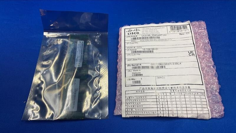 UCS-ML-X64G4RT-H CISCO 64GB (1X64GB) 4DRX4 PC4-2933Y MEMORY