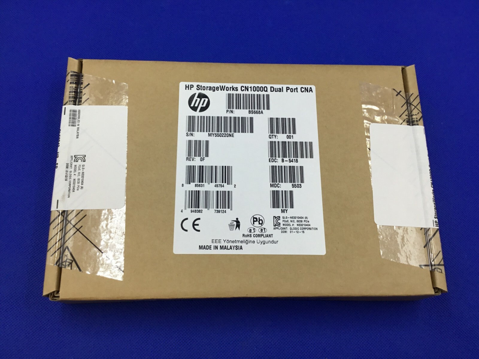 QLE8242-HP HP CN1000Q BS668A 10GB Dual Port CNA NETWORK ADAPTER