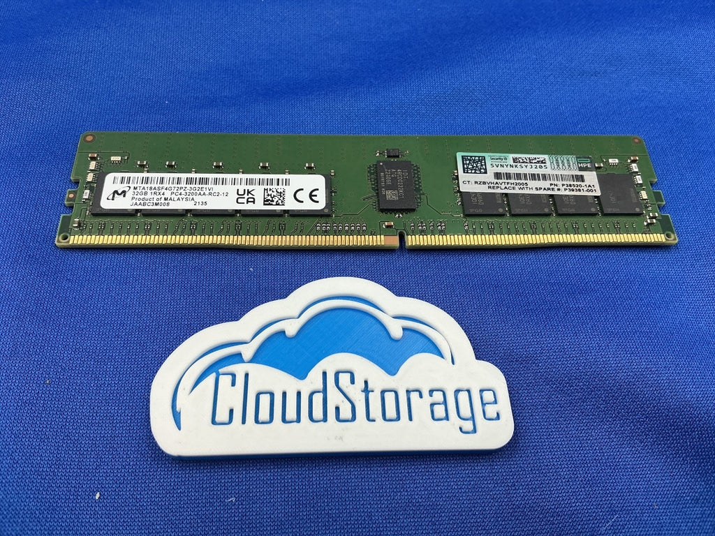 P38520-1A1 HPE 32GB (1X32GB) 1RX4 PC4-3200AA MEMORY P39381-001 P38454-B21