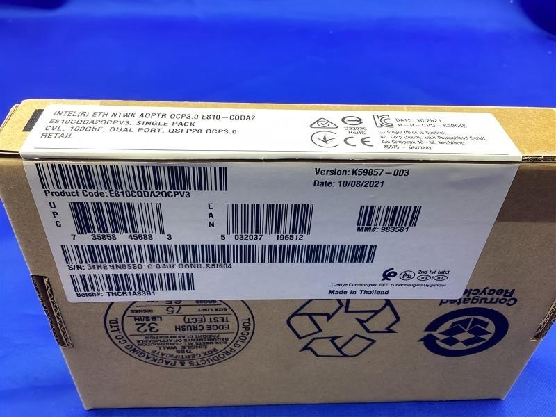 E810CQDA2OCPV3 Intel E810-CQDA2 OCP 3.0 2-Port PCIe Ethernet Network Adapter