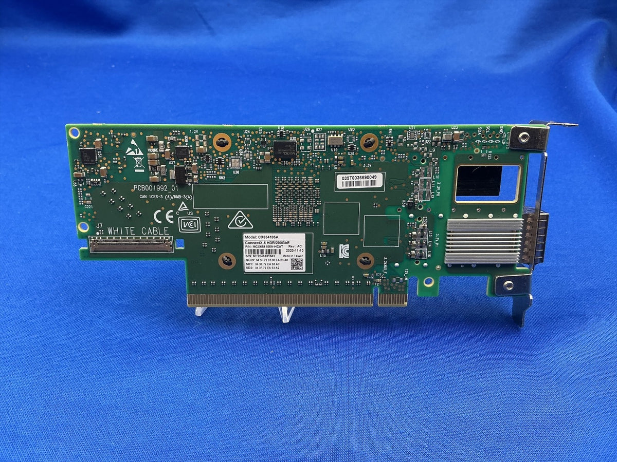 MCX654105A-HCAT Mellanox ConnectX-6 VPI 1-Port QSFP56 200Gb/s Adapter