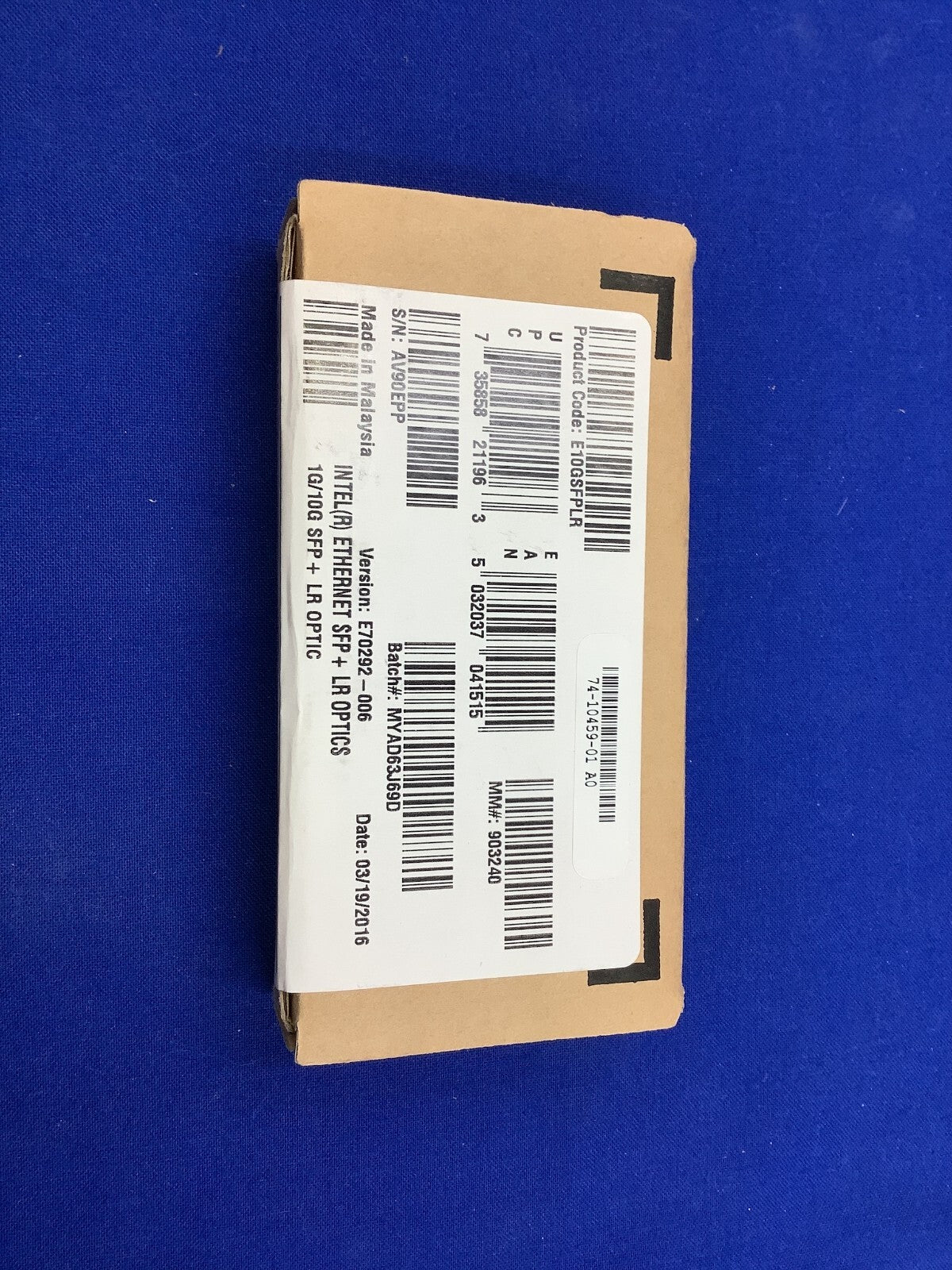 F/S E10GSFPLR Original Intel 10G LR Ethernet SFP+ 1310nm 10km Optics X520 X710