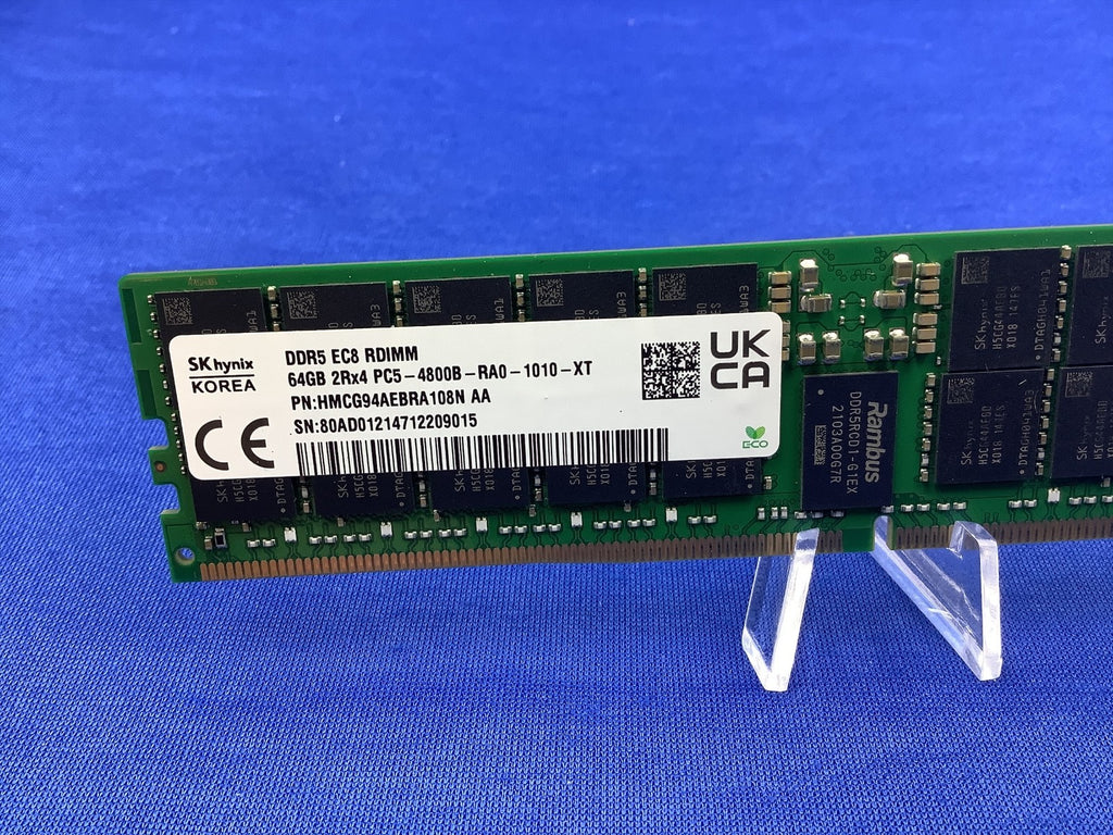 HMCG94AEBRA108N HYNIX 64G (1X64GB) 2RX4 PC5-4800B RDIMM SERVER MEMORY
