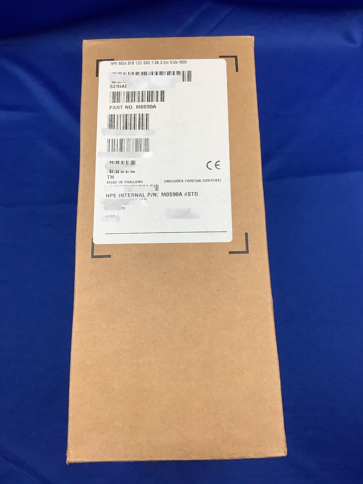 F/S M0S90A HPE MSA 8TB 12G SAS 7.2K LFF (3.5IN) 512E MIDLINE HDD 813866-001