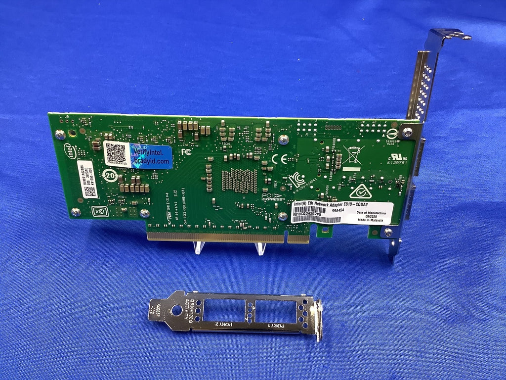 E810-CQDA2 Intel 100GbE 2Port QSFP28 Eth Adapter E810CQDA2 E810CQDA2G2P5