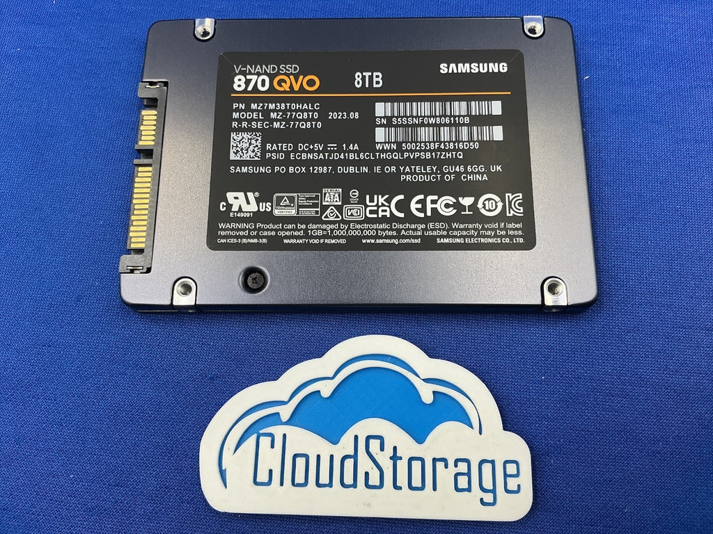 Samsung 870 QVO MZ-77Q8T0 8TB SATA III 6Gb/s 2.5" QLC V-NAND SSD MZ7M38T0HALC