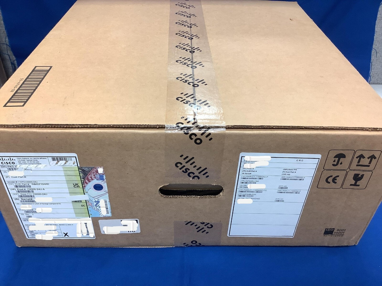 NEW Cisco Catalyst C9300-24U-A 24 Port UPOE Switch