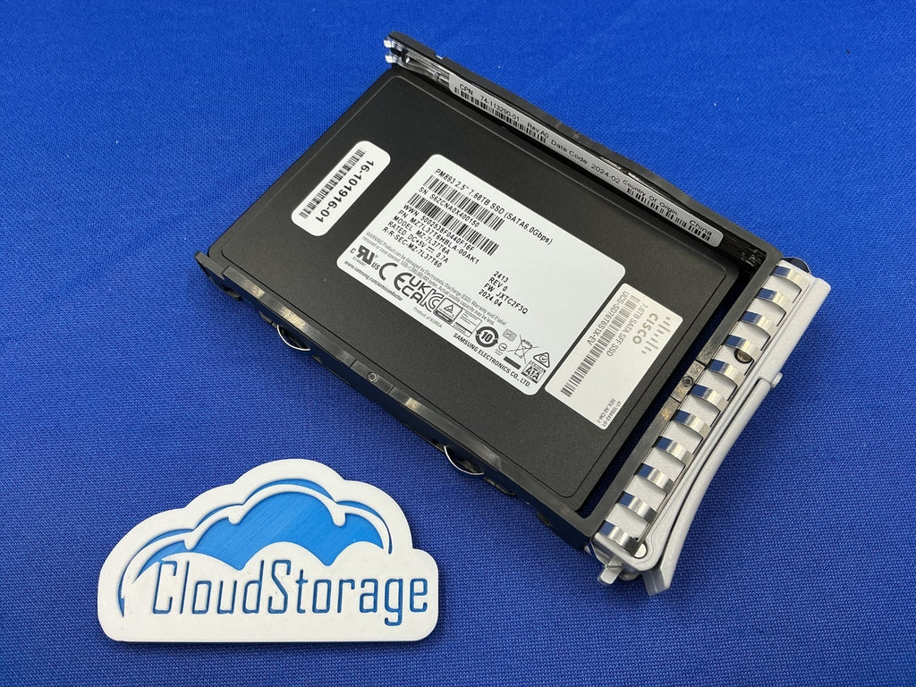 MZ-7L37T6A CISCO UCS-SD76T6S1X-EV Samsung PM893 7.68TB SATA 6Gb/s 2.5" SSD