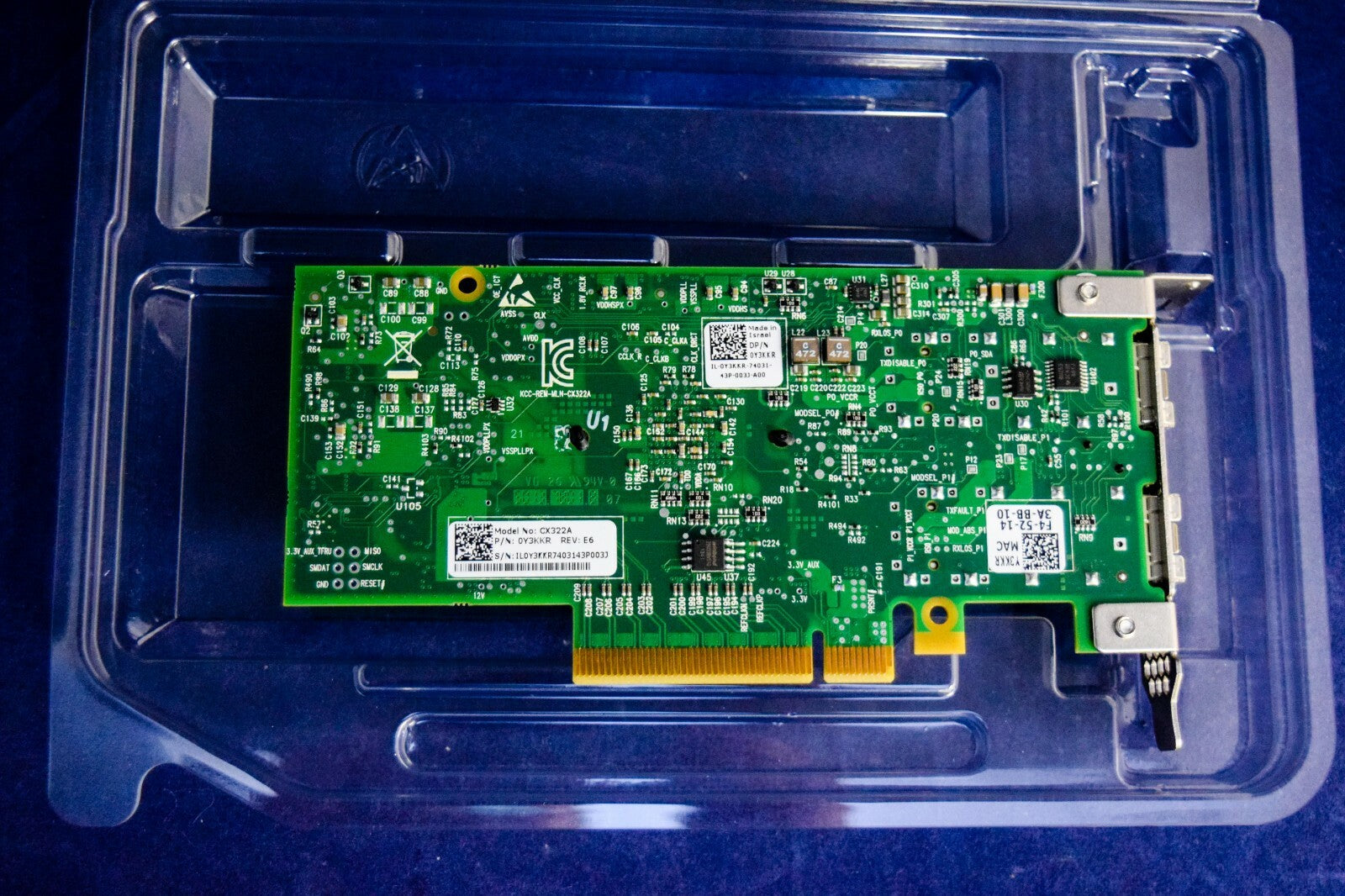 Dell YHTD6 Mellanox CX322A Connectx-3 2-Port 10Gbps PCI-E Network Adaptor 0Y3KKR